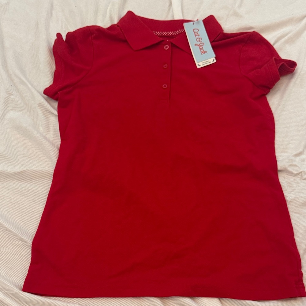 Cat & Jack Bright Red Polo Shirt